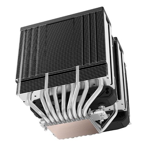 Ventilador Con Disipador De Cpu Mars Gaming Mcpu-xu9 Black Dual 9 Heatpipes Tdp 400w Doble Disipador