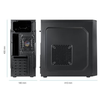 Caja Atx Semitorre Tooq Tqc-5701u3c-b Color Negro... 2