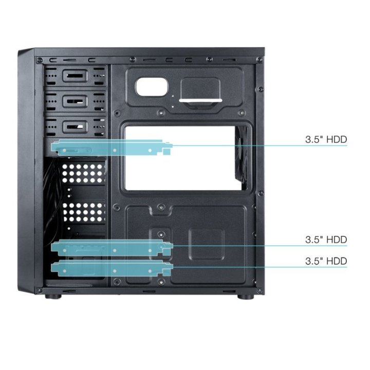 Caja Atx Semitorre Tooq Tqc-5701u3c-b Color...