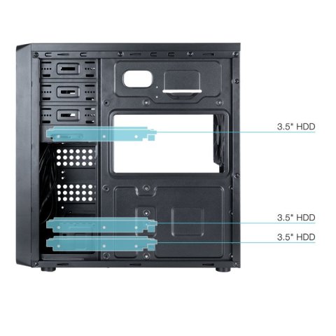 Caja Atx Semitorre Tooq Tqc-5701u3c-b Color...