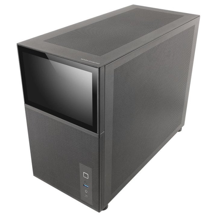 Caja Microatx Gaming Mars Gaming Mc-lcd Negra...