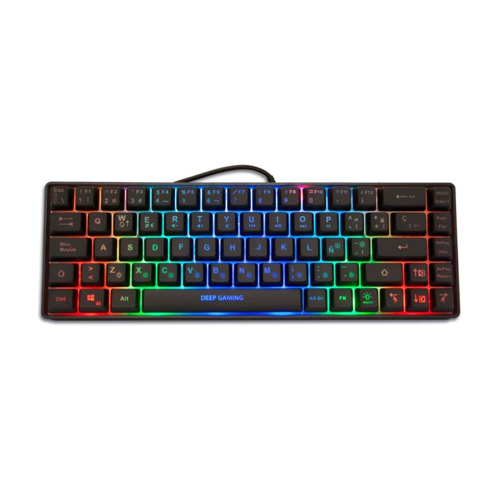 Teclado Mecanico Compacto Mini Tm065 Deep Gaming Gaming Dg-tec65-rgb 69 Teclas Negro