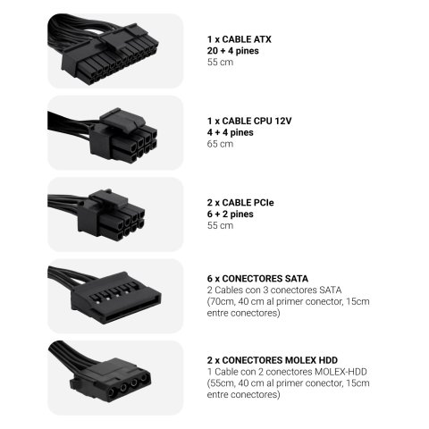 Fuente Alimentacion Atx 750w Coolbox Coo-fapw3-750 Powerline3 Eficiencia 85%