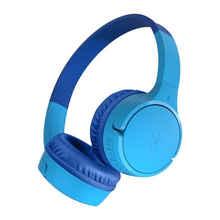 Headset Inalambrico Belkin Aud002btblv3 Supraaural Carga Por Usb-c Color Azul Kids