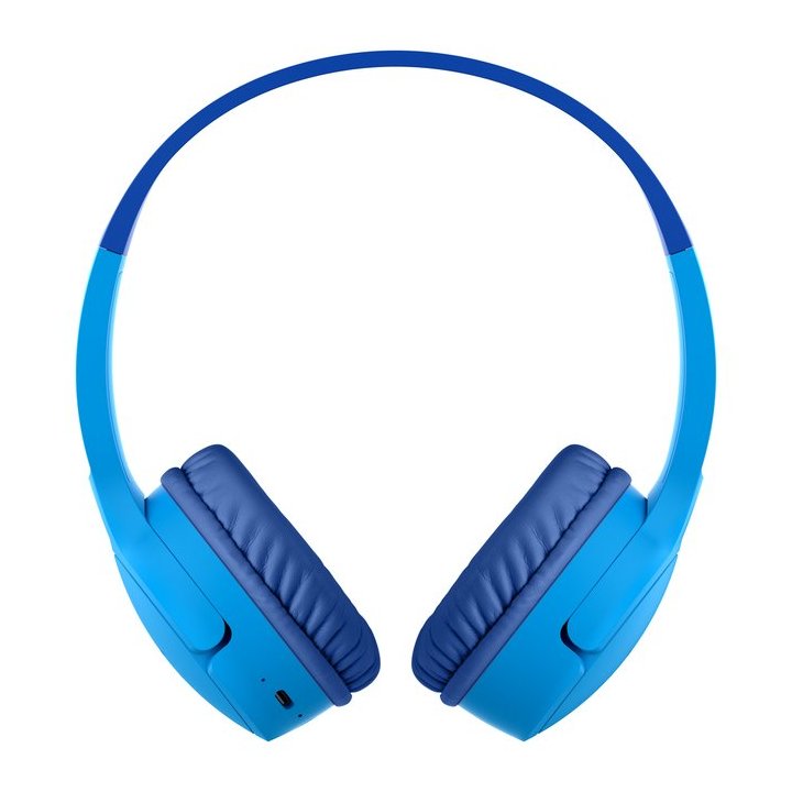 Headset Inalambrico Belkin Aud002btblv3 Supraaural Carga Por Usb-c Color Azul Kids