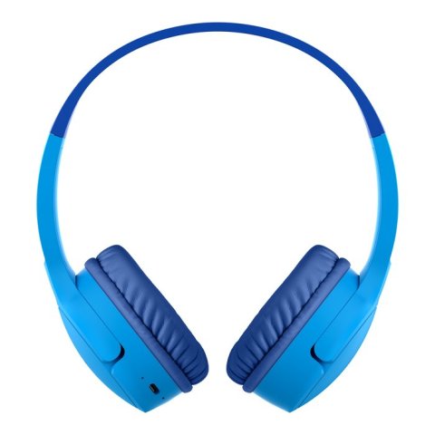 Headset Inalambrico Belkin Aud002btblv3 Supraaural Carga Por Usb-c Color Azul Kids