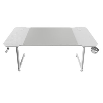 Mesa Mars Gaming Mgd X140 Chasis De Acero Tablero Blanco 140x60 Diseño Fibra Carbono Alf. Xxl