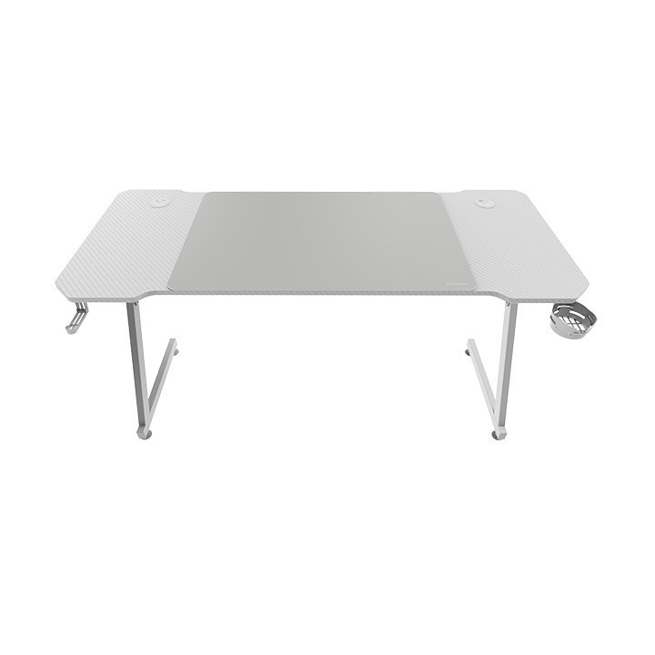 Mesa Mars Gaming Mgd X140 Chasis De Acero Tablero Blanco 140x60 Diseño Fibra Carbono Alf. Xxl