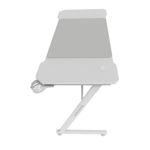 Mesa Mars Gaming Mgd X140 Chasis De Acero Tablero Blanco 140x60 Diseño Fibra Carbono Alf. Xxl