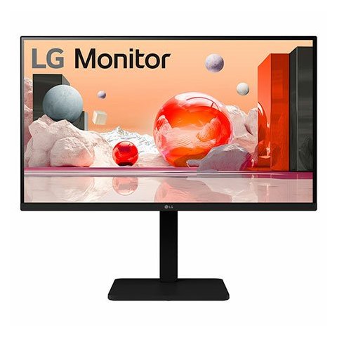 Monitor 27" Hdmi Vga Dp Lg 27ba560-b Fhd 1920x1080 Ips Regulable En Altura Multimedia Color Negro