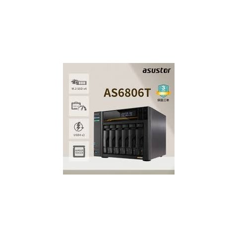 Servidor Nas Asustor Lockerstor 6 As6806t 6...