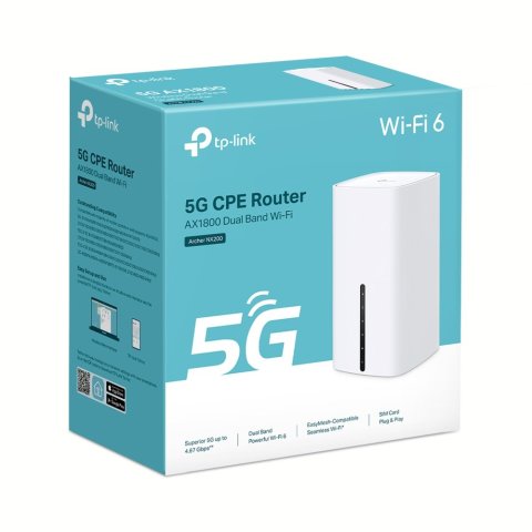 Router 5g Wifi 6 Dualband Tp-link Archer Nx200 Ax1800 1201mbps (5 Ghz) + 574 Mbps (2.4 Ghz) Easymesh