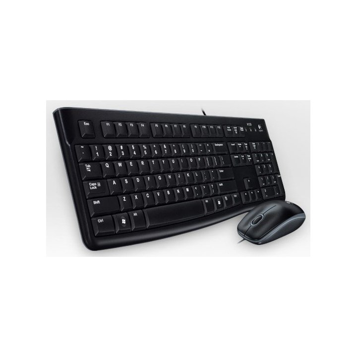 Pack Teclado Y Mouse Logitech Mk120 Frances Con Cable Usb P n 920-002539
