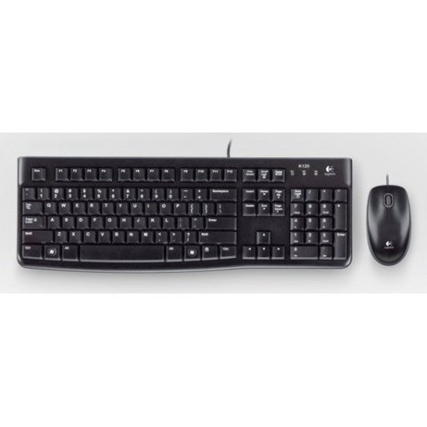 Pack Teclado Y Mouse Logitech Mk120 Frances Con Cable Usb P n 920-002539