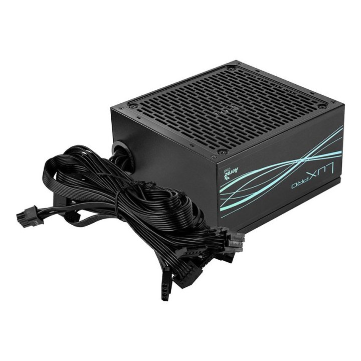 Fuente De Alimentacion Aerocool Lux Pro 650w Certificado 80 Plus Bronze Pfc Activo Vent. 14x14mm