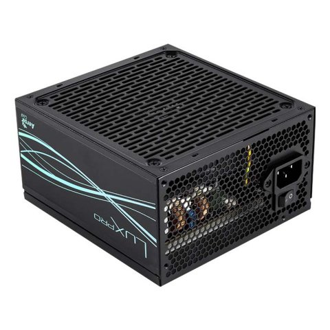 Fuente De Alimentacion Aerocool Lux Pro 750w Certificado 80 Plus Bronze Pfc Activo Vent. 14x14mm