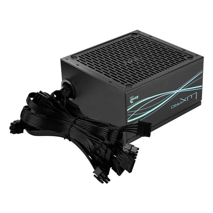 Fuente De Alimentacion Aerocool Lux Pro 750w Certificado 80 Plus Bronze Pfc Activo Vent. 14x14mm