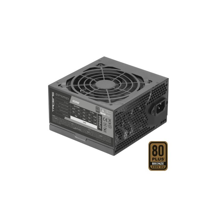 Fuente De Alimentacion Tacens Anima Apb650 Atx 80 Plus Bronze 650w Pfc Activo 14db 12cm Fan 