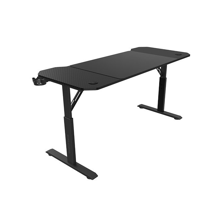 Mesa Mars Gaming Mgd Ergo 140 Regulable En Altura Tablero Negro 140x60 Chasis De Acero Alf. Xxl 