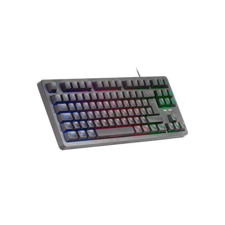 Teclado H-mech Gaming Mars Gaming Mk023 Frances Color Negro Tamaño Compacto Tkl Iluminacion Rgb