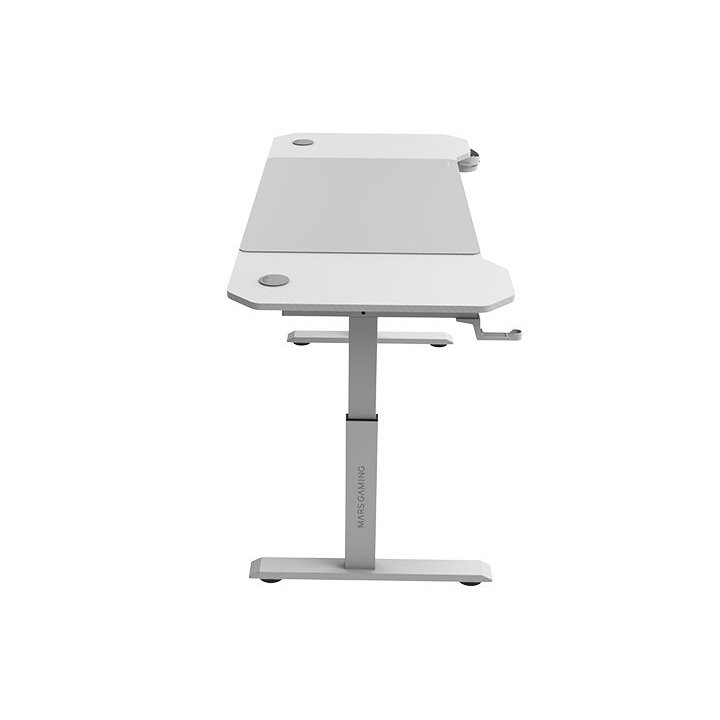 Mesa Mars Gaming Mgd Ergo 140 Regulable En Altura Tablero Blanco 140x60 Chasis De Acero Alf. Xxl 