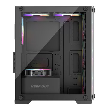 Caja Microatx Approx Xc-201 Glass 1x3.5” 1x2.5” 1xusb2.0 1xusb3.0 Gpu Max. 310mm Lat. Cristal Templado Negro 2