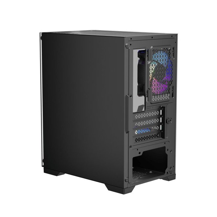 Caja Microatx Approx Xc-201 Glass 1x3.5” 1x2.5” 1xusb2.0 1xusb3.0 Gpu Max. 310mm Lat. Cristal Templado Negro