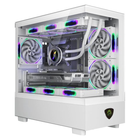 Caja Microatx Approx Xc-220 Glass 1x3.5” 1x2.5” 1xusb2.0 1xusb3.0 Gpu Max. 420mm Cristal Templado Blanco