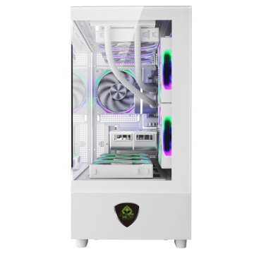 Caja Microatx Approx Xc-220 Glass 1x3.5” 1x2.5” 1xusb2.0 1xusb3.0 Gpu Max. 420mm Cristal Templado Blanco 2