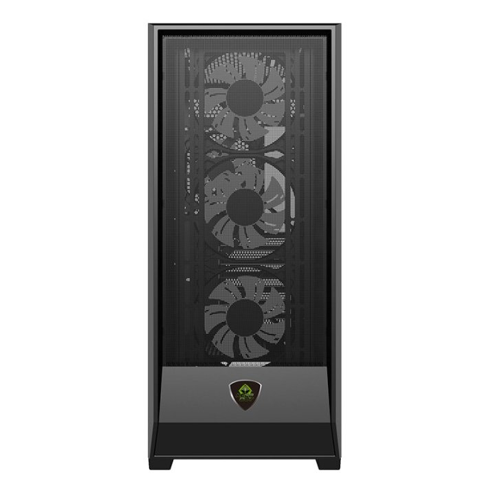 Caja Atx Semitorre Approx Xc-501 Mesh 2x3.5” 2x2.5” 1xusb2.0 1xusb3.0 1xusb-c Gpu Max. 360mm Color Negro