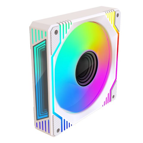 Ventilador Interno Approx Xfc-120drmw Argb 120mm 4 Pin Pwm Color Blanco
