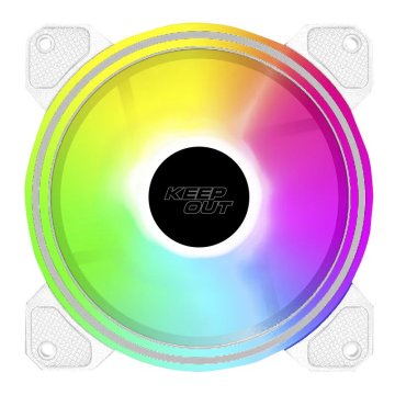 Ventilador Interno Approx Xfc-120drw Argb 120mm 4 Pin Pwm Color Blanco  2