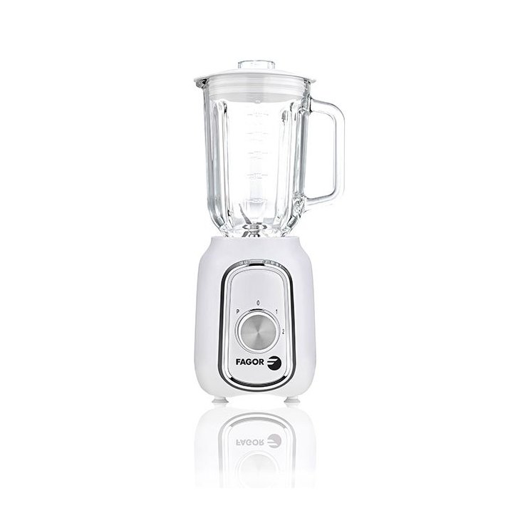 Batidora De Vaso Fagor Eccomix 500w Capacidad 1.5l Color Blanco Apta Para El Lavavajillas