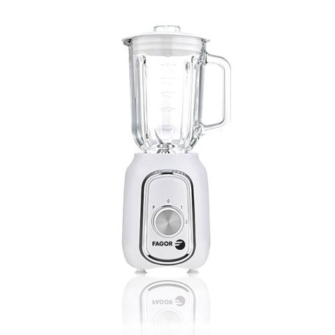 Batidora De Vaso Fagor Eccomix 500w Capacidad 1.5l Color Blanco Apta Para El Lavavajillas