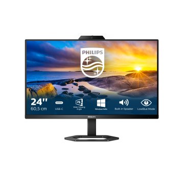 Monitor 24" Usb-c Displayport Hdmi Philips 24e1n5300he 00 Ips Fhd 75hz 4ms 300cd Vesa 100x100 Webcam 2