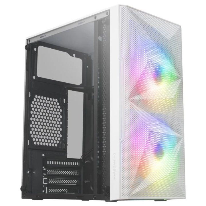 Caja Microatx Gaming Mars Gaming Mc-me White...