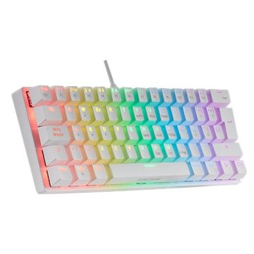Teclado Mecanico Ultra Compacto Mars Gaming Mk60r Italiano White Switch Rojo Pr De 100hz Anti-ghosting Avanzado Iluminacion R 2