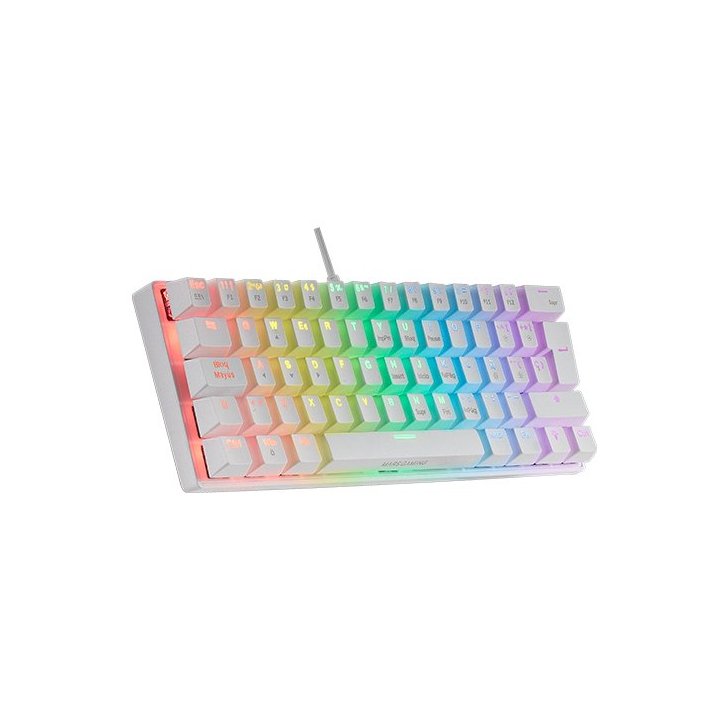 Teclado Mecanico Ultra Compacto Mars Gaming Mk60r Italiano White Switch Rojo Pr De 100hz Anti-ghosting Avanzado Iluminacion R