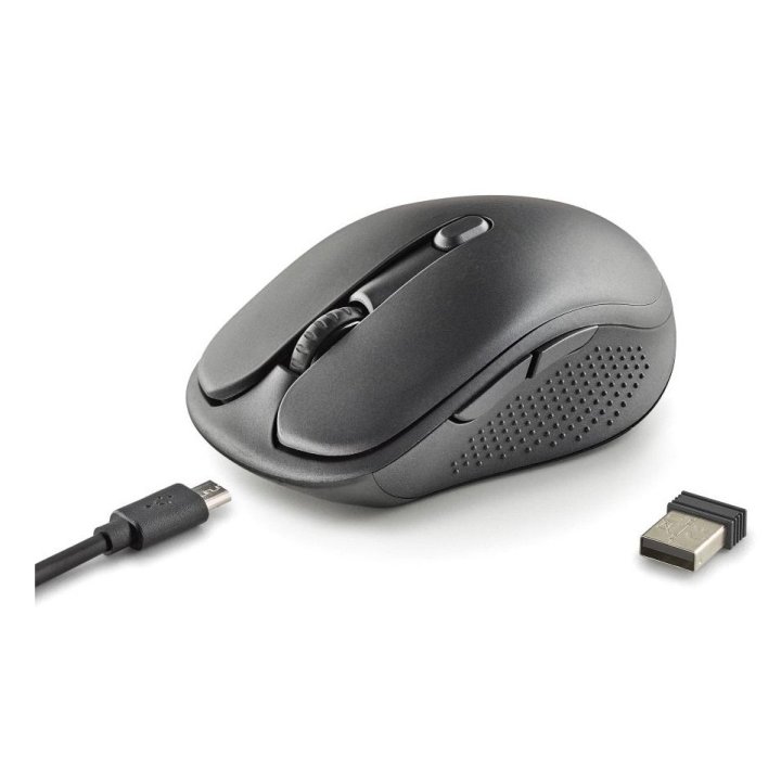 Mouse Ngs Optico Evo Spook Inalambrico Recargable Multimodo Usb-a