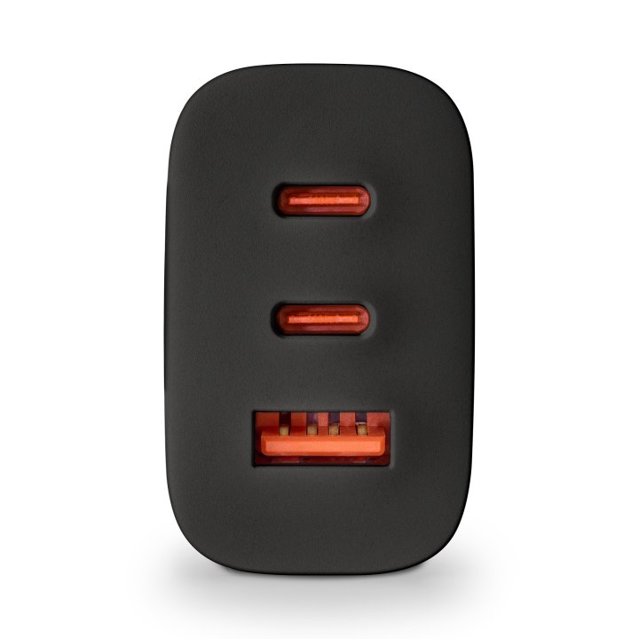 Cargador De Pared Ngs Ultrarrapido De 65w Gan Con 2xusb-c Pd 1x Usb-a