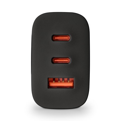 Cargador De Pared Ngs Ultrarrapido De 65w Gan Con 2xusb-c Pd 1x Usb-a