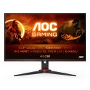 Monitor 24" Dp Hdmi Aoc 24g2spae bk Ips Fhd 165hz 1ms 300cd Vesa 100x100 2x2w Color Negro Rojo