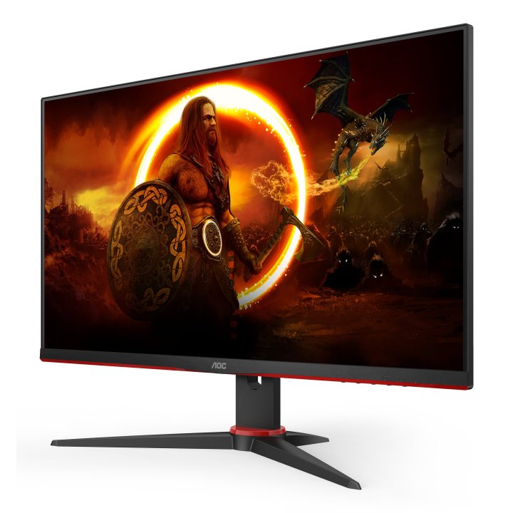 Monitor 24" Dp Hdmi Aoc 24g2spae bk Ips Fhd 165hz 1ms 300cd Vesa 100x100 2x2w Color Negro Rojo