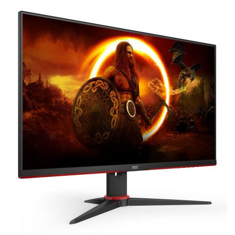 Monitor 24" Dp Hdmi Aoc 24g2spae bk Ips Fhd 165hz 1ms 300cd Vesa 100x100 2x2w Color Negro Rojo