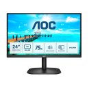 Monitor 24" Hdmi Vga Aoc 24b2xhm2 Va Fhd 75hz 4ms 250cd Vesa 100x100 Color Negro