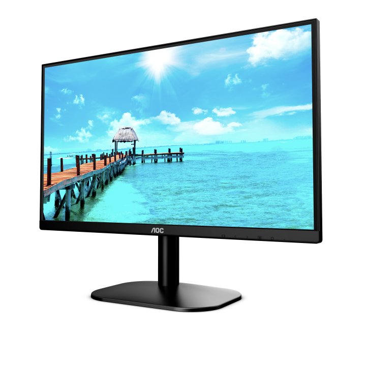 Monitor 24" Hdmi Vga Aoc 24b2xhm2 Va Fhd 75hz 4ms 250cd Vesa 100x100 Color Negro