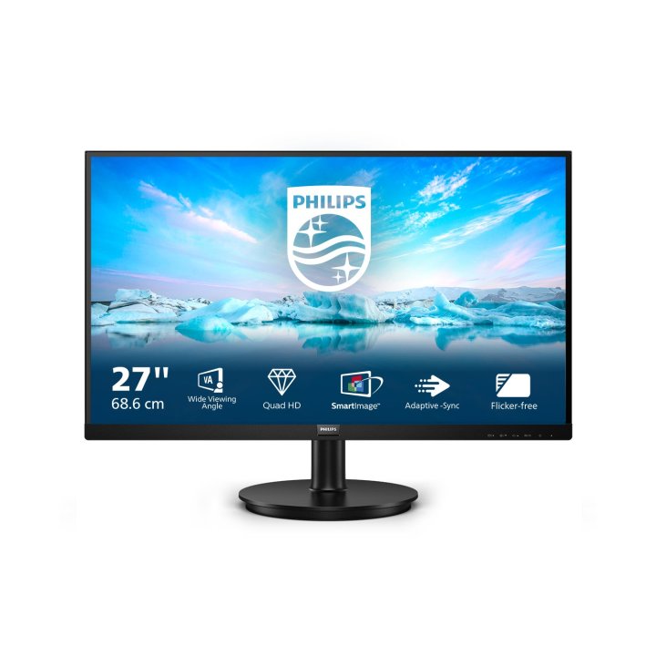 Monitor 27" Dp Hdmi Aoc 24g2spae bk Va 2560 X 1440 Qhd 75hz 4ms 250cd Vesa 100x100 2x2w Color Negro