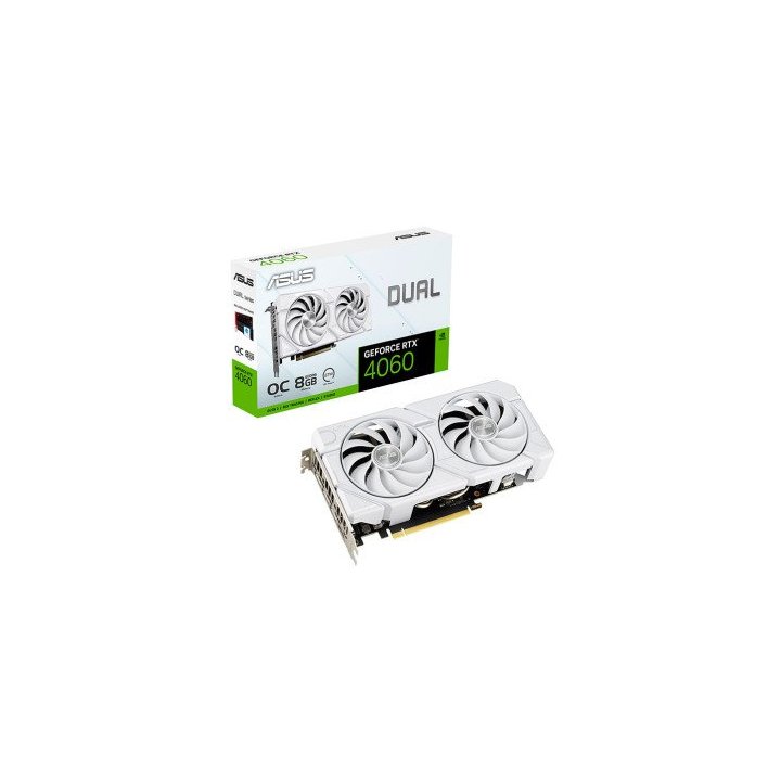 Vga Asus Dual-rtx4060-o8gevo-white Oc Edition 8gb Gddr6 90yv0jcb-m0na00