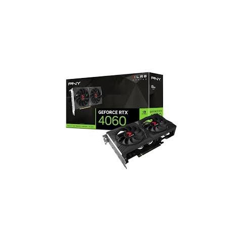 Vga Pny Geforce Rtx 4060 8gb Dual Fan Oc Vcg40608dfxpb1-o

