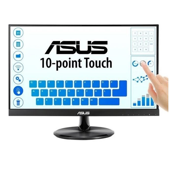 Monitor 22" Tactil Hdmi Vga Asus Vt229h Fhd 5ms Altavoces, Touch Tactil 10 Puntos 